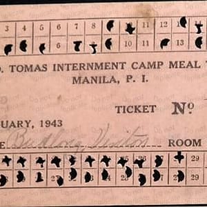 February 1943 meal ticket