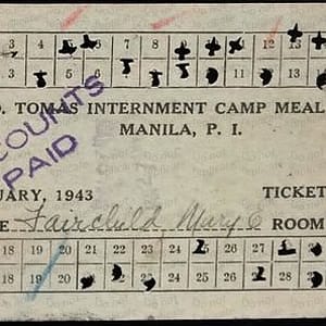 January 1943 meal ticket