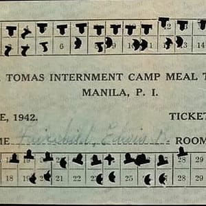June 1942 meal ticket