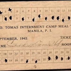 September 1942 meal ticket