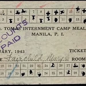 January 1943 meal ticket